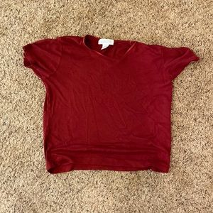 Women’s XL top by Casual Corner Annex. Aggie maroon.